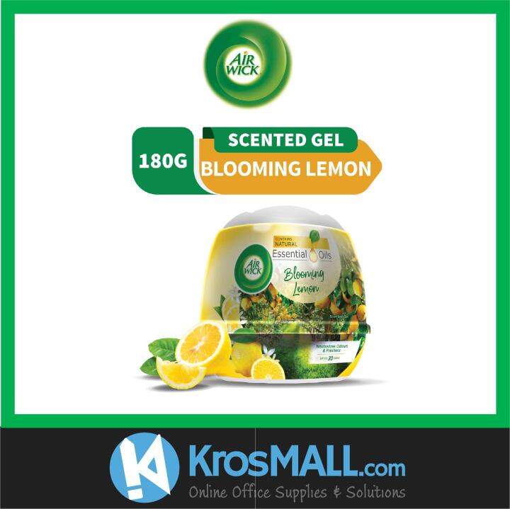 Air Wick Scented Gel Cone Blooming Lemon 180g Lazada