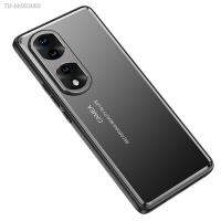 ✎ Aluminum Frosted Edge Metal Shell For HUAWEI Honor 70 Pro 60 50 Pro Soft TPU Bezel Camera Protection Shockproof Metal Back Cover