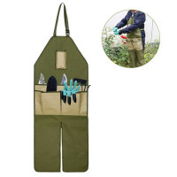 Multi-pocket Oxford Apron Gardening Pruning Lengthen Garden Patchwork Color Leg Guard Aprons Waterproof Insect Prevention
