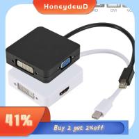 HONEYDEWD 1080P สายฟ้าสายฟ้าสายฟ้า จอภาพ HDTV DP ไปยัง DVI VGA HDMI Mini DisplayPort ตัวแปลงสัญญาณ สายอะแดปเตอร์