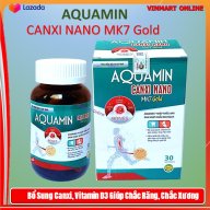 Viên uống bổ sung Canxi ,vitamin D3 Aquamin Canxi Nano MK7 Gold Giúp phát thumbnail