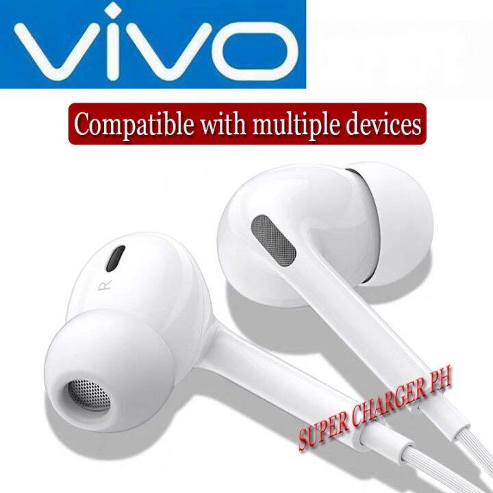 Vivo Earphones Original 3.5mm Jack Wired Earphones for Latop Android