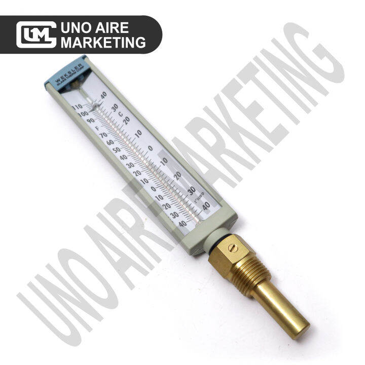WEKSLER Industrial Thermometer for Chiller / Chilled Water HVAC