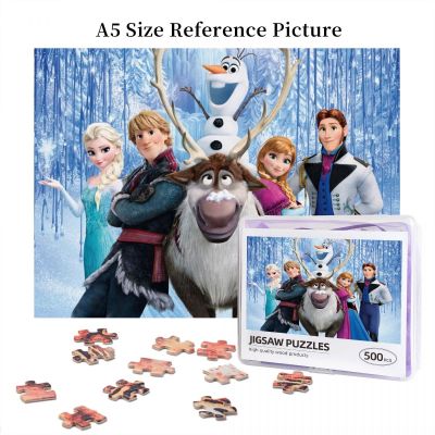 Elsa, Kristoff (Frozen) Wooden Jigsaw Puzzle 500 Pieces Educational Toy Painting Art Decor Decompression toys 500pcs