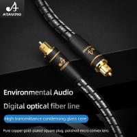 【YF】 ATAUDIO Digital Optical Audio Cable Toslink SPDIF Coaxial 1m 2m 5m for Amplifiers Blu-ray Xbox 360 PS4 Soundbar Fiber Cabl