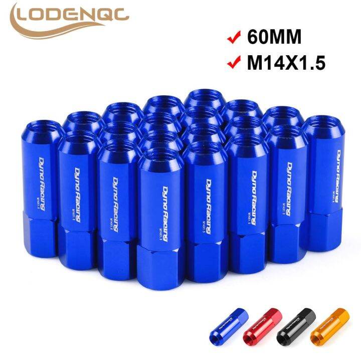 s39-lodenqc-20ชิ้น-m14-1-5-60มม-รถแข่งน็อตเฟืองใหม่ถั่วสกรูน็อตเฟืองอลูมิเนียมน๊อตล้อ-m14x1-5-lc101006