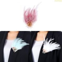 blg Feather Brooch Scarf Clip DIY Jewelry Accessories Women Clothing Decorative Pins 【JULY】