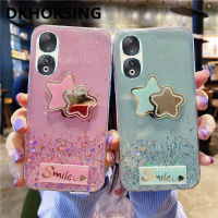 DKHORSING เคสโทรศัพท์สำหรับ Honor90 Lite/ Honor70 Lite/ Honor90 5G ซิลิโคนใสแวววาวหรูหราปลอกโทรศัพท์มือถือนิ่ม Huawei HONOR90 Lite 2023 Star Bling กรอบรูปการ์ตูน Smile Honor 70 Lite