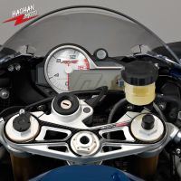 【✜】 islwpi สำหรับ BMW S1000RR 2015-2017 3D Carbon-Look Triple Yoke Defender