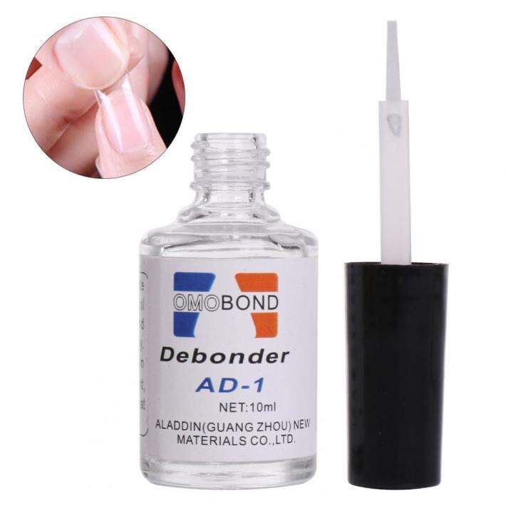 10ML Nail Remover Glue Wide Application Harmless with Brush Powerful Debonding Anti Gelling