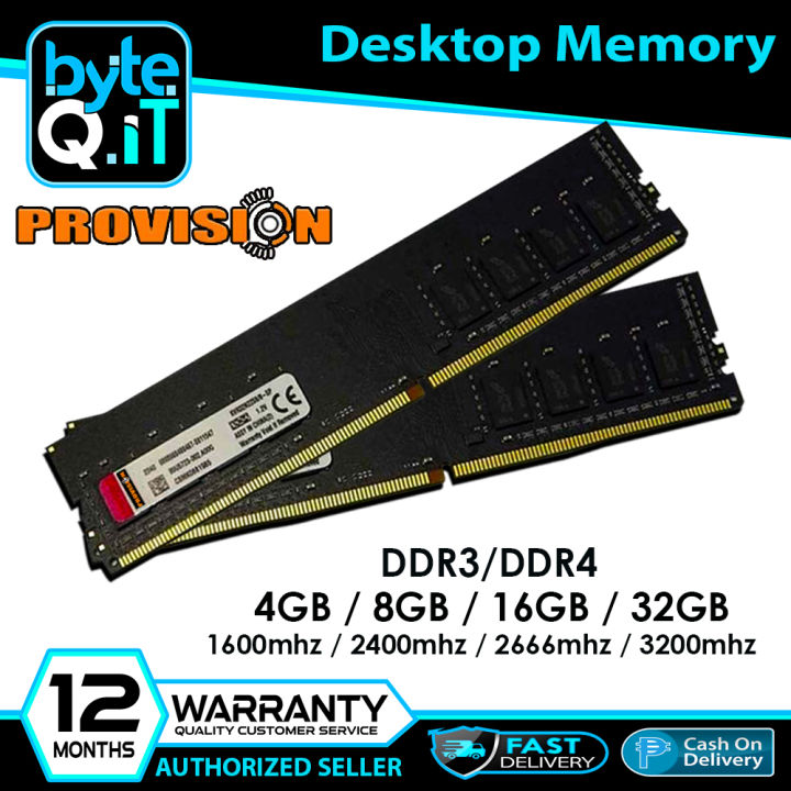 Computer Desktop Memory DDR4 DDR3 8GB 4GB 16GB DIMM Gaming Memory 2400MHz 2666MHz 3200MHz 240Pin 288Pin | Lazada PH
