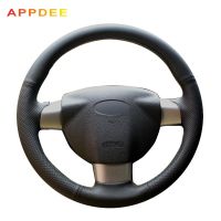 Black Artificial Leather Car Steering Wheel Cover for Ford Focus 2 2005-2011(3-Spoke)2006 2007 2008 2009 2010 2011