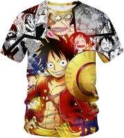 Faiwvhe Anime T-Shirt Creative Role Monkey DLuffy,Zoro,3D Printed Tee Shirts