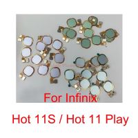 สำหรับ Infinix Hot 11 Play ตัวเชื่อมต่อเครื่องสแกนเซ็นเซอร์ลายนิ้วมือปุ่มโฮมสายเคเบิ้ลยืดหยุ่นสำหรับกุญแจระบบสัมผัส Infinix Hot 11S 11 Play อะไหล่เปลี่ยน LPX3763