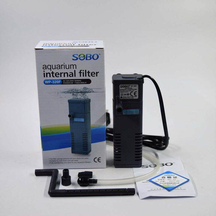 sobo-wp-320f-ปั้มน้ำพร้อมกรองภายในตู้ปลา-ปล่อยน้ำได้หลายแบบ-เหมาะกับตู้ปลาขนาดเล็ก