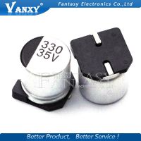 10PCS Electrolytic capacitor 35V330UF 10*10mm SMD aluminum electrolytic capacitor 330uf 35v WATTY Electronics