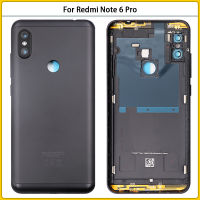 หมายเหตุ 6 Pro ฝาหลังแบตเตอรี่สำหรับ Xiaomi Redmi หมายเหตุ 6 Pro แบตเตอรี่ด้านหลังประตูด้านหลังกรณีโลหะอะไหล่-DDDH MALL