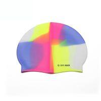 2022 Adult Swim Cap Color Matching Silicone Waterproof Caps Long Hair for Men and Women with High Elasticity Logo Wholesale Swim Caps