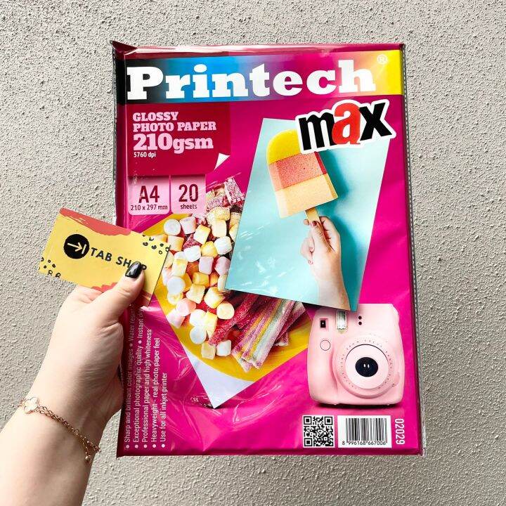 Kertas Foto Photo Paper Printech Glossy Max A4 210g Lazada Indonesia