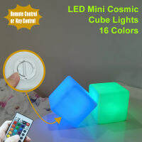 LED Mini Cosmic Cube Lights RGB 16 Colors With Remote Control Square Lamp for Bedroom Living Room or Indoor Table