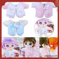 SHIWEI732880294 ของใหม่ สำหรับตุ๊กตา1/12BJD เสื้อผ้าสำหรับนอน ชุดนอนตุ๊กตา20ซม. ชุดนอนตุ๊กตาผ้า เสื้อผ้าน่ารักใหม่ จั๊มสูทผ้าฝ้ายตุ๊กตา