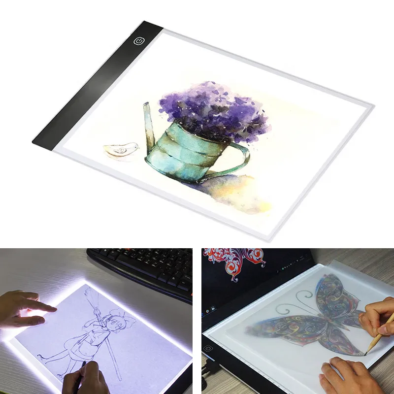 Led Drawing Copy Board Kids Toys to Draw 3 Level Dimmable Painting