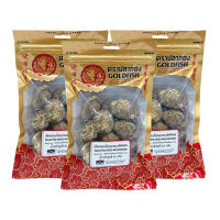 GOLDFISH Selected Dried Shiitake Mushrooms 65 g x 3 Packs.ปลาทอง เห็ดหอมแห้งดอกหนา คัดพิเศษ 65 กรัม x 3 ห่อ