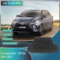 รถยนต์ Toyota Yaris Vios Belta XP150รถซีดาน2014 ~ 2022เสื่อฝาหน้าฝาหลังกระโปรงรถ EVA แผ่นรองเก็บของท้ายรถอุปกรณ์ตกแต่งรถยนต์พรมคาร์โก้