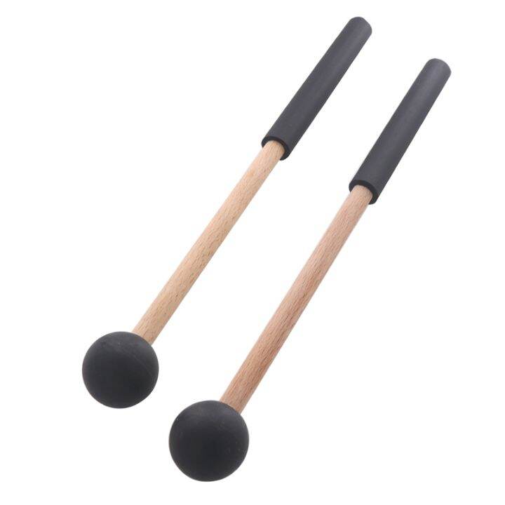 1 Pair Tongue Drum Mallets Soft Rubber Head Drum Mallets Sticks for
