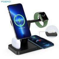 ❁ 37W Foldable 4 in1 Wireless Charger Stand For iPhone 12 13 14 Pro Max Magnetic Charging Dock Station For Airpods Pro Apple Watch