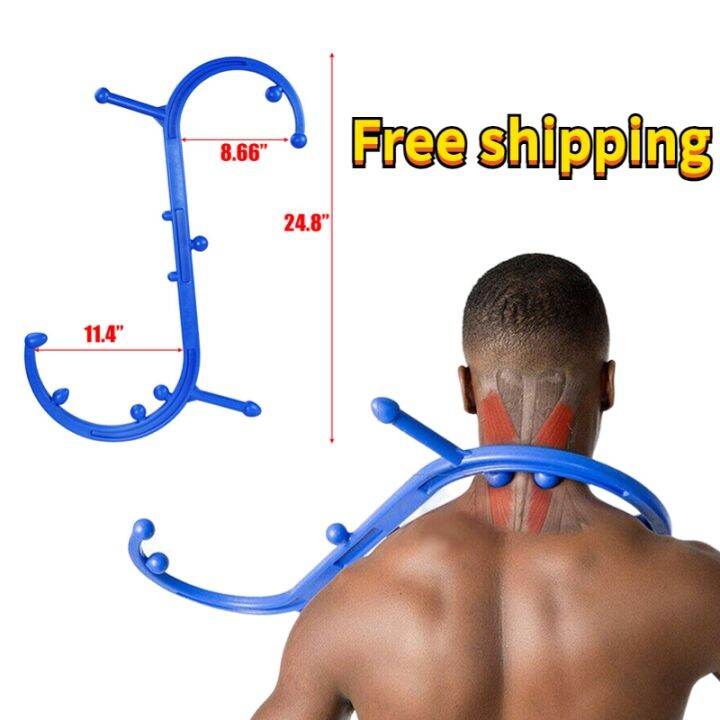 ஐ Trigger Point Self Massage Stick Hook For Body Pain Relief Handheld S