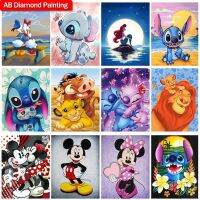 Disney Stitch 5D DIY Diamond Painting AB Diamond Cartoon Mickey Mouse Embroidery Cross Stitch Painting Kit Diamond Mosaic Gift