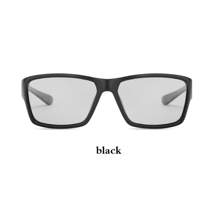 เลนส์เปลี่ยนสีโพลาไรซ์แว่นกันแดดแฟชั่นทรงสี่เหลี่ยมเรียบง่าย-uv400แว่นตานิรภัยปลอดภัยการปรับอัตโนมัติ-essential-ขณะขับขี่แว่นตาป้องกันแสงสะท้อน