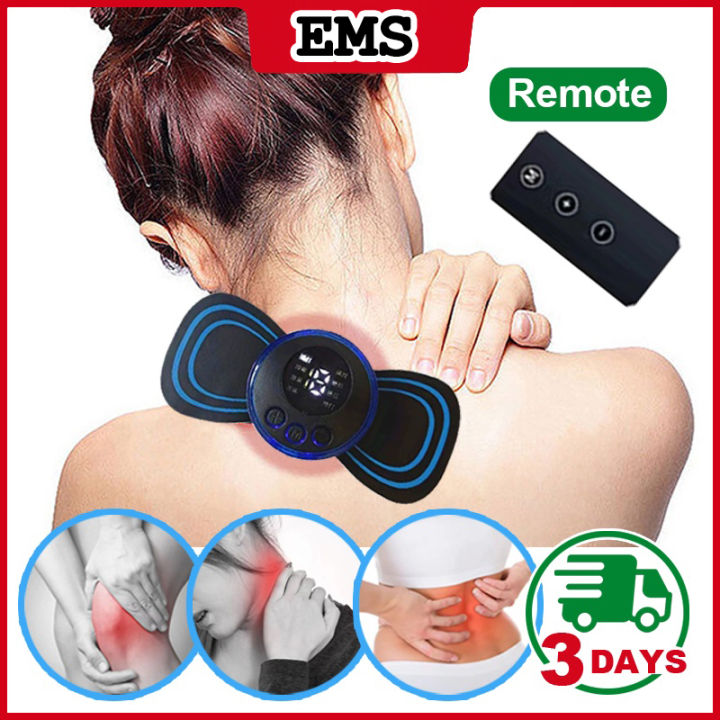 Portable Mini Rechargeable Neck Massager, Cervical Massage Stimulator  Stickers Physiotherapy Instrument Muscle Relief Pain