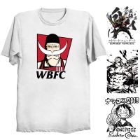 【New】Whitebeard เสื้อ Shirohige T เสื้อ Yonko โจรสลัด Jolly Roger ผ้าฝ้ายเคราสีขาว TShirt อะนิเมะ One Piece Edward Newgate เสื้อยืด