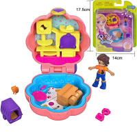 Original Polly Pocket Dolls Girls Family House Car Kids Polly Accessories Mini Pocket Dolls Toys for Girls Children Treasure Box