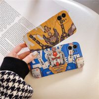 เคสซิลิโคน สำหรับ  14 Pro Max  13 Pro Max  12 Pro Max  11 Pro Max Cartoon กันดั้ม Gundam Electroplating Design Silicone Case