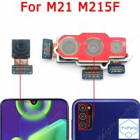 กล้องหลังด้านหน้าของแท้สำหรับ Samsung Galaxy M21 M215หันหน้าไปทางเซลฟี่ด้านหลังโมดูลกล้องด้านหน้าอะไหล่ทดแทน