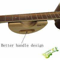 ‘；【- Guitar Bass Neck Rest Caul Semicircular Wooden Bracket Neck Support Guitar Fretwork Cork Lined195*68*110Mm