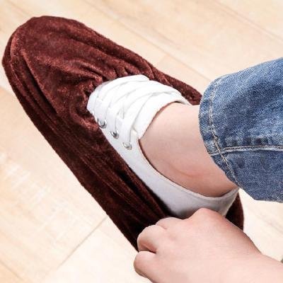 5pair Shoe Covers Flannel Thicken Reusable Dust-proof Portable Home Indoor Shoes Protector Cover Dust Proof Shoes Accessories Shoes Accessories