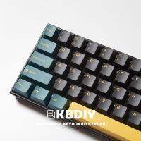 Kbdiy 136คีย์/ชุด Mars Green OEM ปุ่มกด PBT  เขียวโปรไฟล์คีย์แคปแป้นพิมพ์ช่าง PBT สำหรับ DIY ออกแบบเองสำหรับ GK61 TM680