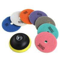 8Pcs 3 /4 Diamond Polishing Pads Granite Marble Concrete Stone Grinding Discs