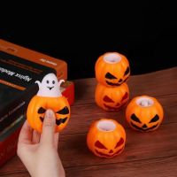 （A Decent） ฟักทอง Ghost DecompressionThermoplastic ยาง Squeeze Bouncy BallToysParty ตกแต่ง DIY Home Supplies