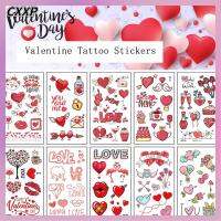 CXXP 10ชิ้น/เซ็ต ผู้หญิง กุหลาบหลากสี สักชั่วคราว กันน้ำ รอยสักปลอม Love Tattoo Sticker