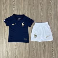 คุณภาพสูง ชุดฟุตบอลเด็กทีมชาติ France ซื้อครั้งเดียวได้ทั้งชุด (เสื้อ กางเกง) ตัวเดียวในราคาส่ง สินค้าเกรด AAA