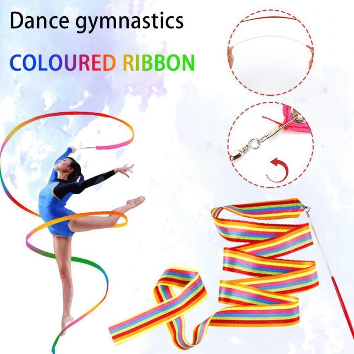 ริบบิ้นสีรุ้ง-ริบบิ้นบัลเลย์-ริบบิ้น-โบก-สะบัด-ริบบิ้นสายรุ้ง-pride-lgbt-lgbtq-rainbow-rhythmic-gymnastics-ribbon-for-dance-party-parade-prop-decoration-stick