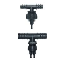 16/20/25mm To 4/7mm Tee Barb Connector Plastic Hose Reducer Tee Hose Splitter Drip Irrigation System Transition Fitting