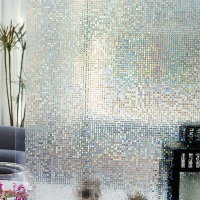 3d Rainbow Window Film Prism Effect Window Film Anti-UV Non Adhesive Static Cling Glass Sticker Heat Insulation Window Sticker