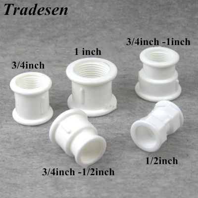 1pcs 1/2 quot; 1 quot; Female Thread Straight Connector Plastic Reducing Joint Garden Irrigation Tube Joints Kitchen Water Pipe Fittings