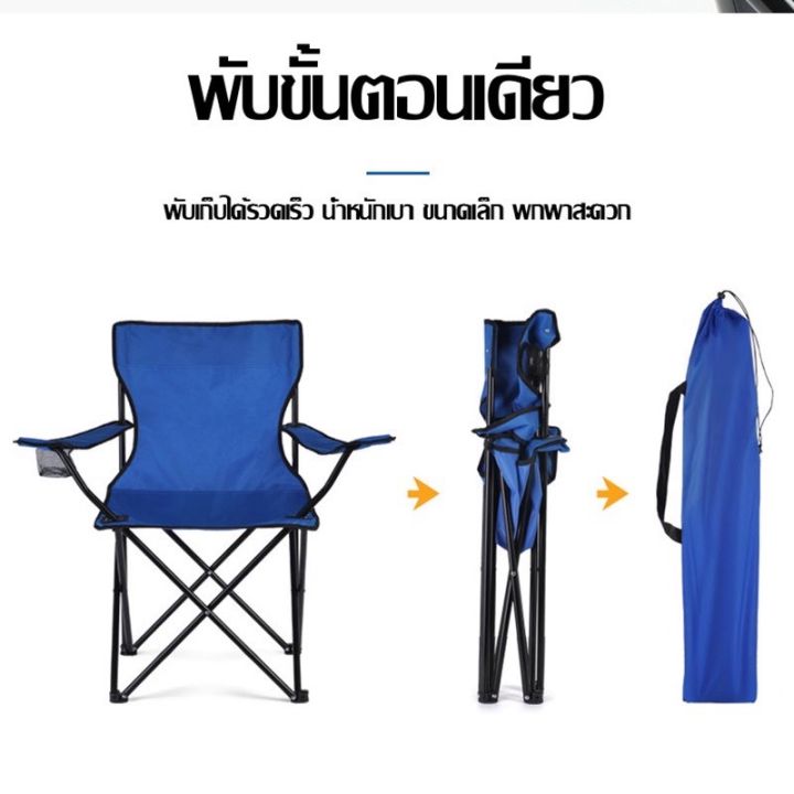 เก้าอี้ปิคนิค-เก้าอี้แคมป์ปิ้ง-เก้าอี้ตั้งแคมป์-เก้าอี้สนาม-อุปกรณ์แคมปปิ้ง-มีหลายสีให้เลือก-น้ำเงิน-ดำ